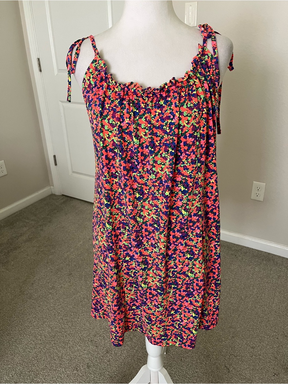 NWT Maaji MagnoliaMulticolor Floral Tie-Shoulder Dress Size Medium